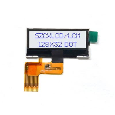 128x32 монохромен LCD